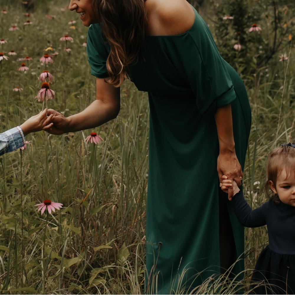 Emerald Green STUNNING Maxi with Slit